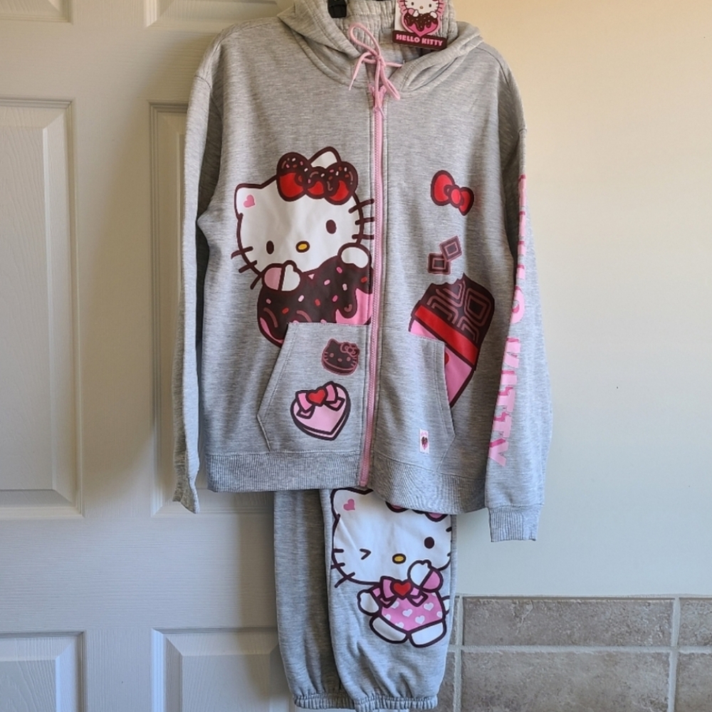 Hello Kitty Hoodie Jacket & Joggers Set